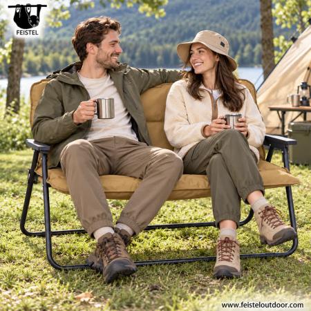Double Camping Chair Cotton-Padded Cover – Suede-Like Fabric, Oxford Cloth & 120g Wadding 