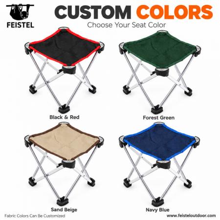 Mini Portable Folding Stool – 0.3kg 7075 Aluminum Camping Seat, Compact 8×30cm, 120kg Capacity 