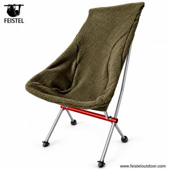 High Back Polar Fleece Camping Chair Cover