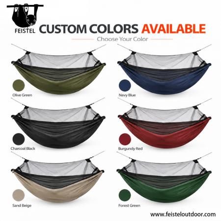 Nylon Camping Mosquito Hammock – 280×140cm 210T Fabric, 780g, 200kg Capacity & Hanging Kit 