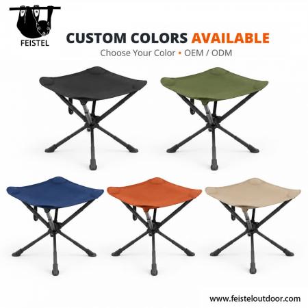 Oversized 3 Legged Stool – Large Folding Tripod Camping Stool with 7075 Aluminum Frame, 600D Polyester Mesh Seat & 150kg Capacity 