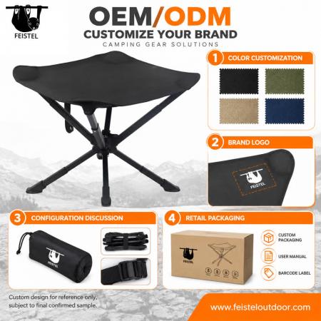 Oversized 3 Legged Stool – Large Folding Tripod Camping Stool with 7075 Aluminum Frame, 600D Polyester Mesh Seat & 150kg Capacity 