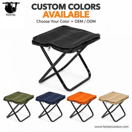 Folding Stool Camping Seat – 0.44kg Compact Aluminum Camp Folding Stool for Fishing & Travel, 120kg Capacity 