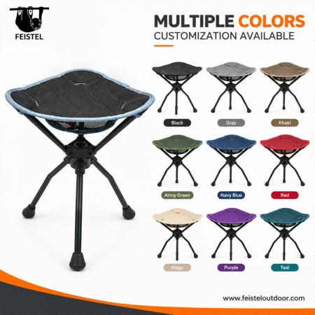 Compact Stool – 0.7kg Lightweight Small Camping Stool & Folding Mini Hiking Stool with 7075 Aluminum Frame 