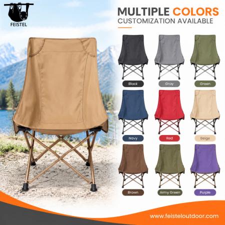 Camping Chair No Arms – High Back Folding Camping Chair with No Arms, 7075 Aluminum Frame, 600D Polyester Mesh & 150kg Capacity 