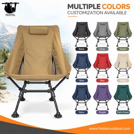 Oversized Folding Camping Chair – 150kg Capacity Lightweight Moon Chair with 7075 Aluminum Frame, 600D Polyester Mesh & Carry Bag 
