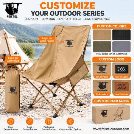 Camping Chair No Arms – High Back Folding Camping Chair with No Arms, 7075 Aluminum Frame, 600D Polyester Mesh & 150kg Capacity 