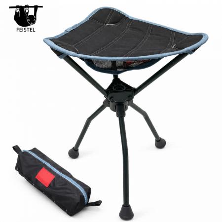 Compact Stool – 0.7kg Lightweight Small Camping Stool & Folding Mini Hiking Stool with 7075 Aluminum Frame 