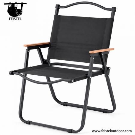 Hard Arm Camping Chair – Kermit-Style Folding Camping Chair with Hard Arms, 7075 Aluminum Tube Frame & 150kg Capacity 