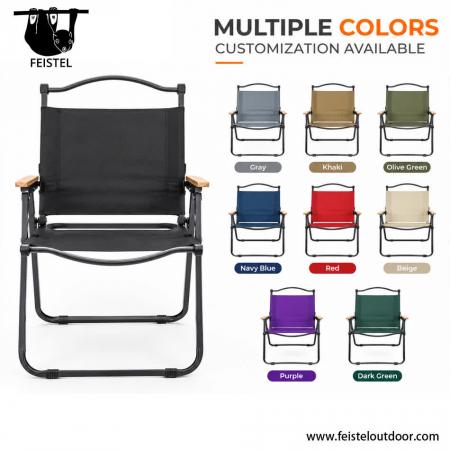 Hard Arm Camping Chair – Kermit-Style Folding Camping Chair with Hard Arms, 7075 Aluminum Tube Frame & 150kg Capacity 