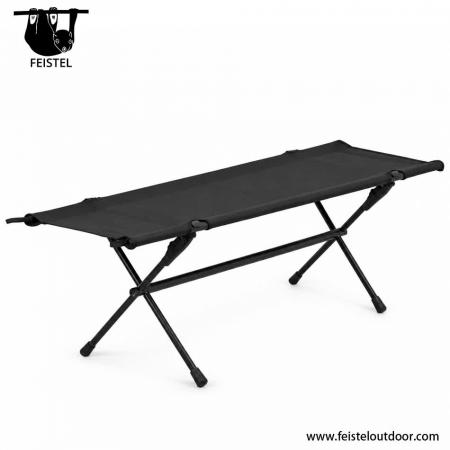 Camping Chair for 2 – Lightweight Double Folding Camping Bench with 7075 Aluminum Frame, 600D Polyester Mesh & 200kg Total Capacity 