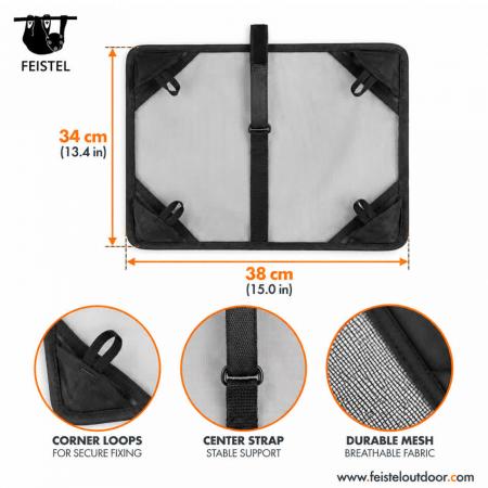 Camping Chair Anti-Sink Mat – Nylon Beach Sand Ground Sheet for Lightweight Folding Camping Chairs, 34 × 38 cm, OEM/ODM 