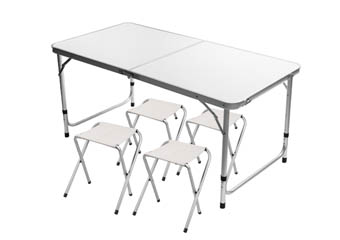 Camping table and chairs set