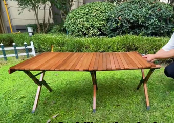 Wood Camping Table