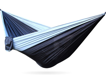 Double Outdoor Camping Hammock Set- Lightweight, Compact & Portable Two Person Parachute Nylon Hammock