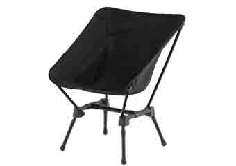 Low-back camping bracket chair