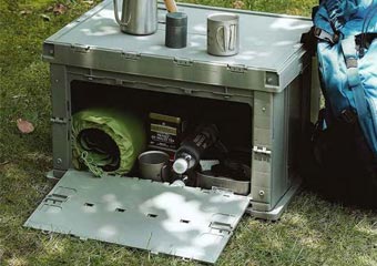 Outdoor storage artifact -- folding box